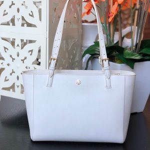 Tory Burch white tote bag